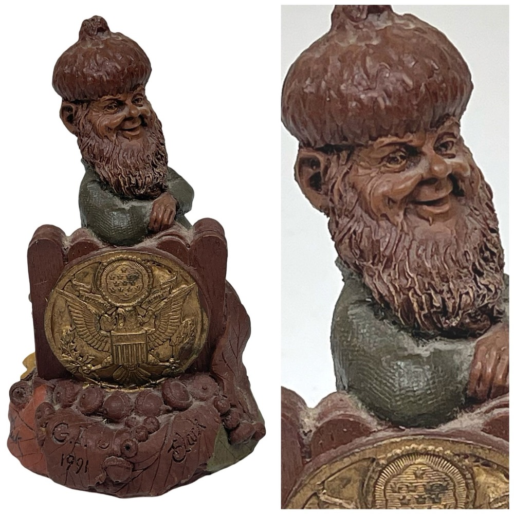 Vintage Tom Clark 1991 US Army G.I. Military Gnome #10 Cairn Studio Coin
